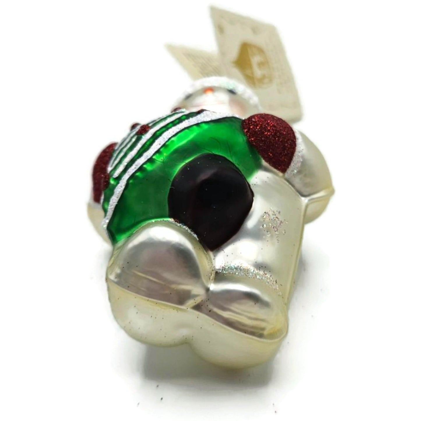 Patricia Breen Henry The Little Snowman Snowflakes Green Red Christmas Ornament
