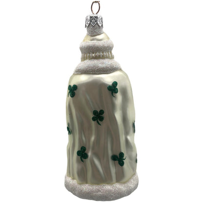 Patricia Breen Santa of the North Pearl Green Shamrocks St. Patrick's Ornament