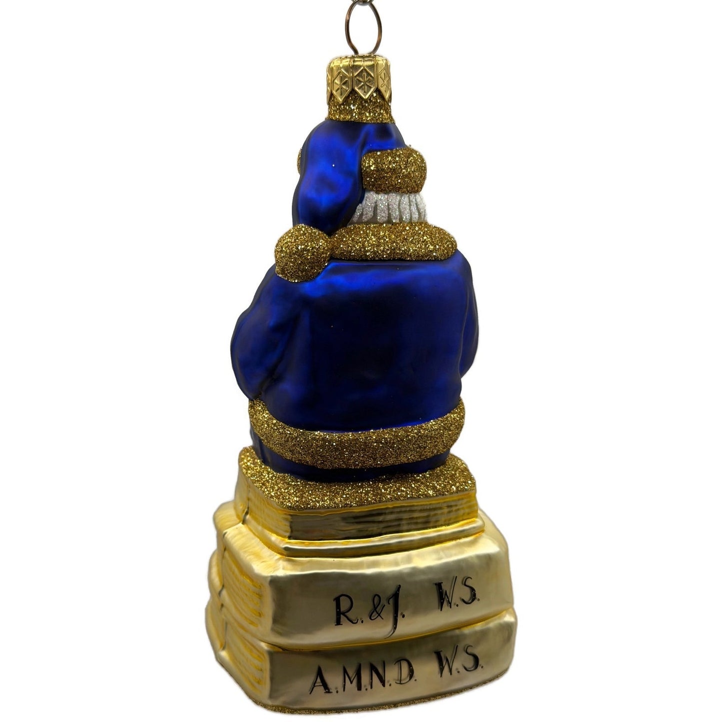 Patricia Breen Santa Reads Romeo Juliet William Shakespeare Christmas Ornament