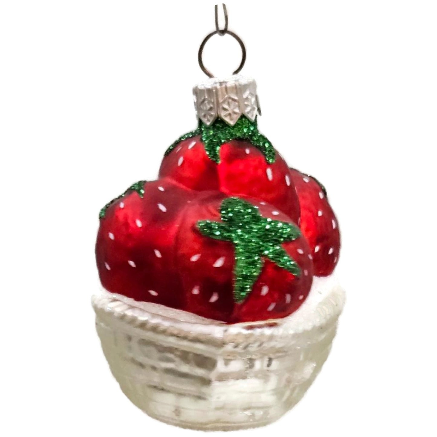 Patricia Breen Strawberry Basket Fruit Spring Dessert Christmas Tree Ornament