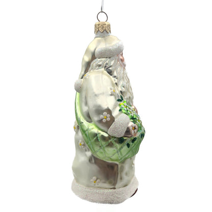 Patricia Breen Santa of the Daisies Pearl Spring Christmas Holiday Tree Ornament