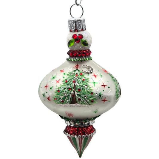 Patricia Breen Miniature Tamerlane Christmas Tree Spangled with Stars Ornament