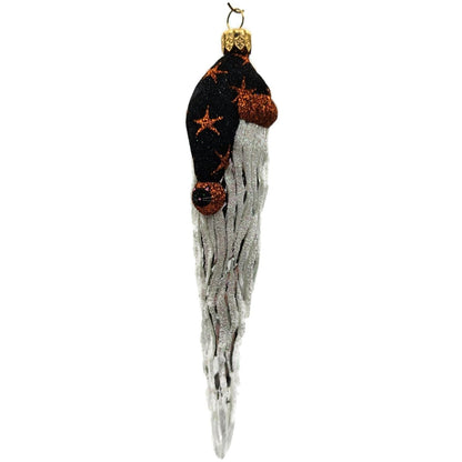 Patricia Breen Santa Icicle Halloween Black Orange Stars Christmas Tree Ornament