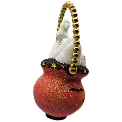 Patricia Breen Ghostly Cauldron Moons Orange Stars Halloween Christmas Ornament