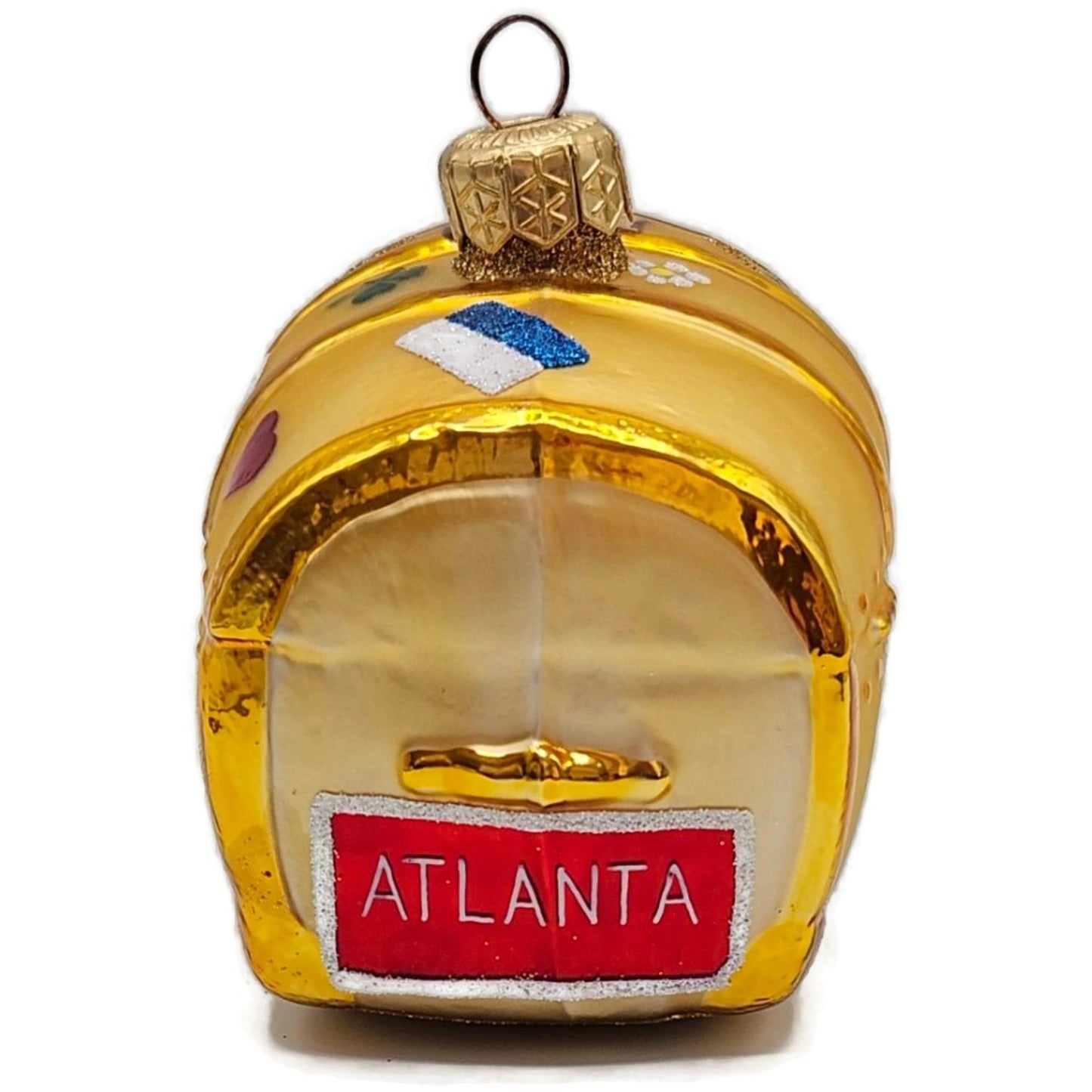 Patricia Breen Bon Voyage Gold Atlanta Cairo Rio Travel Christmas Tree Ornament