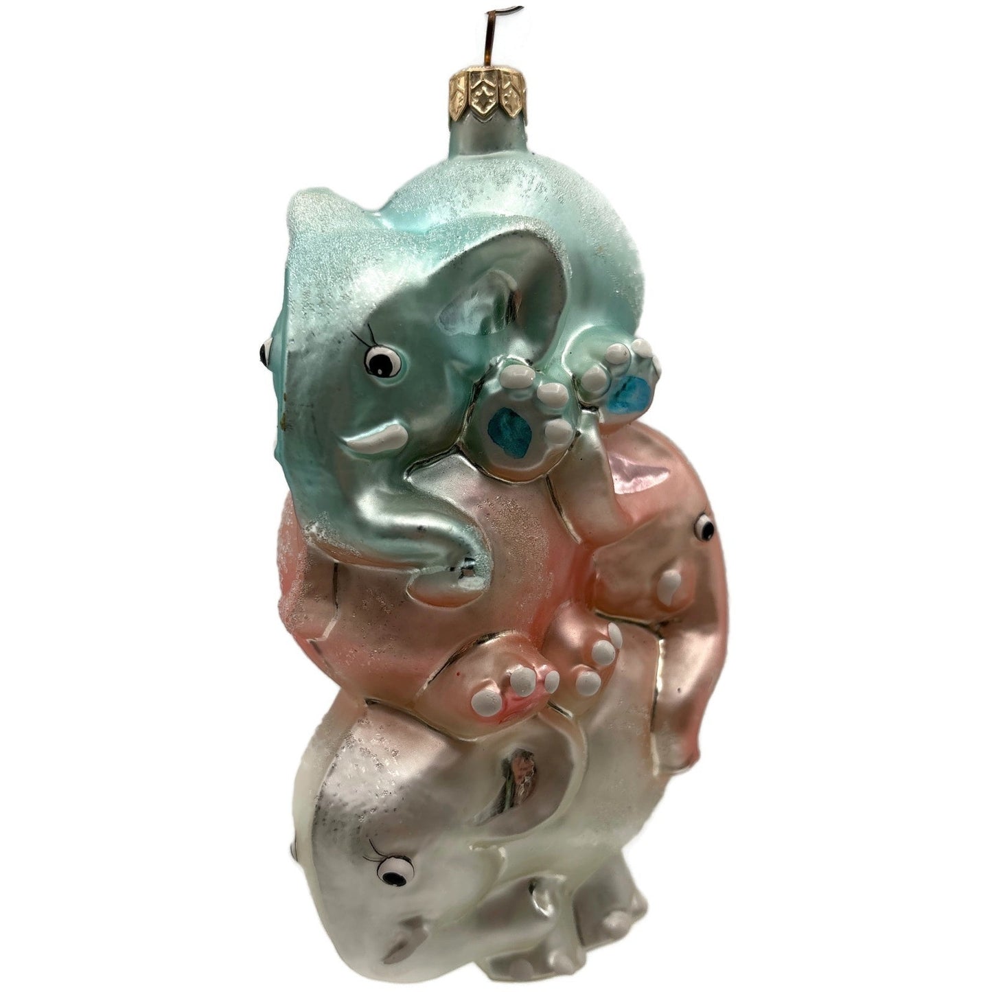 Christopher Radko Ton of Fun Elephants Stack Christmas Tree Ornament 98-180-0