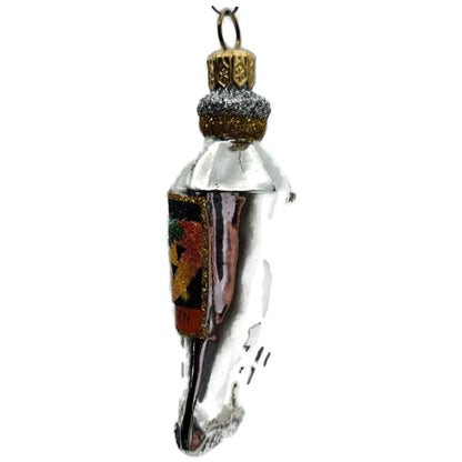 Patricia Breen Miniature Paint Tube Jack O Lantern Glass Halloween Ornament 2334