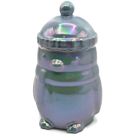 Starbucks Penguin Coffee Mug Hat Lid Limited Edition Iridescent Ceramic 14 oz