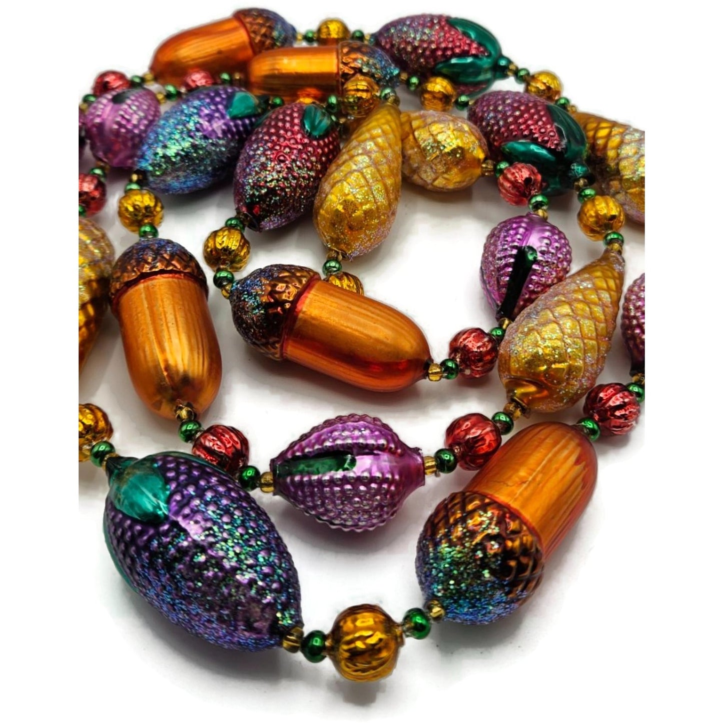 Christopher Radko Nuts and Berries Acorns Pinecones Christmas Garland 93-064-0
