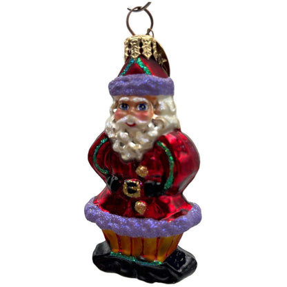 Christopher Radko Ginger Snap Santa Claus Cookie Christmas Ornament 00-492-0