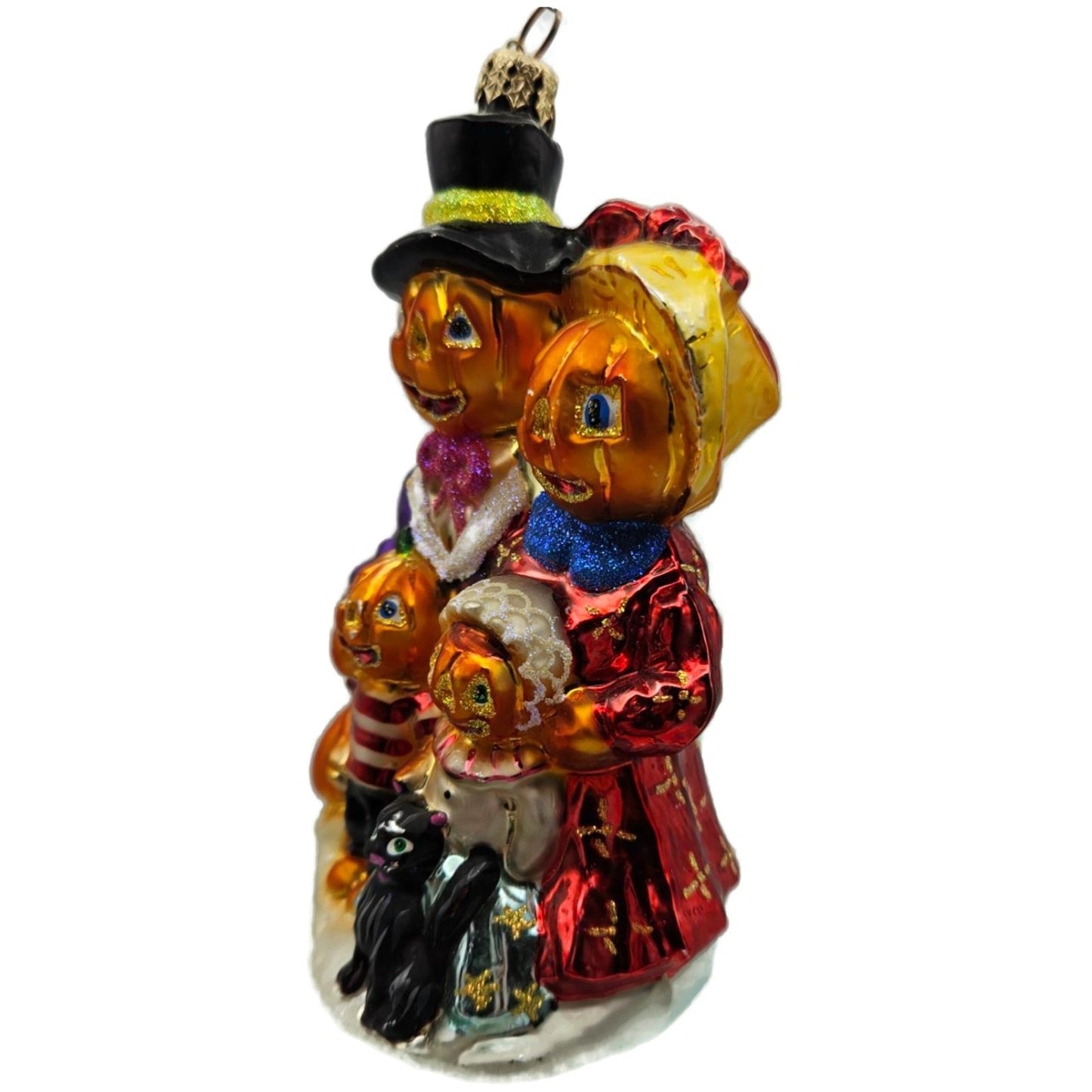 Christopher Radko The Patch worthies Orange Pumpkin Halloween Ornament 01-0518-0