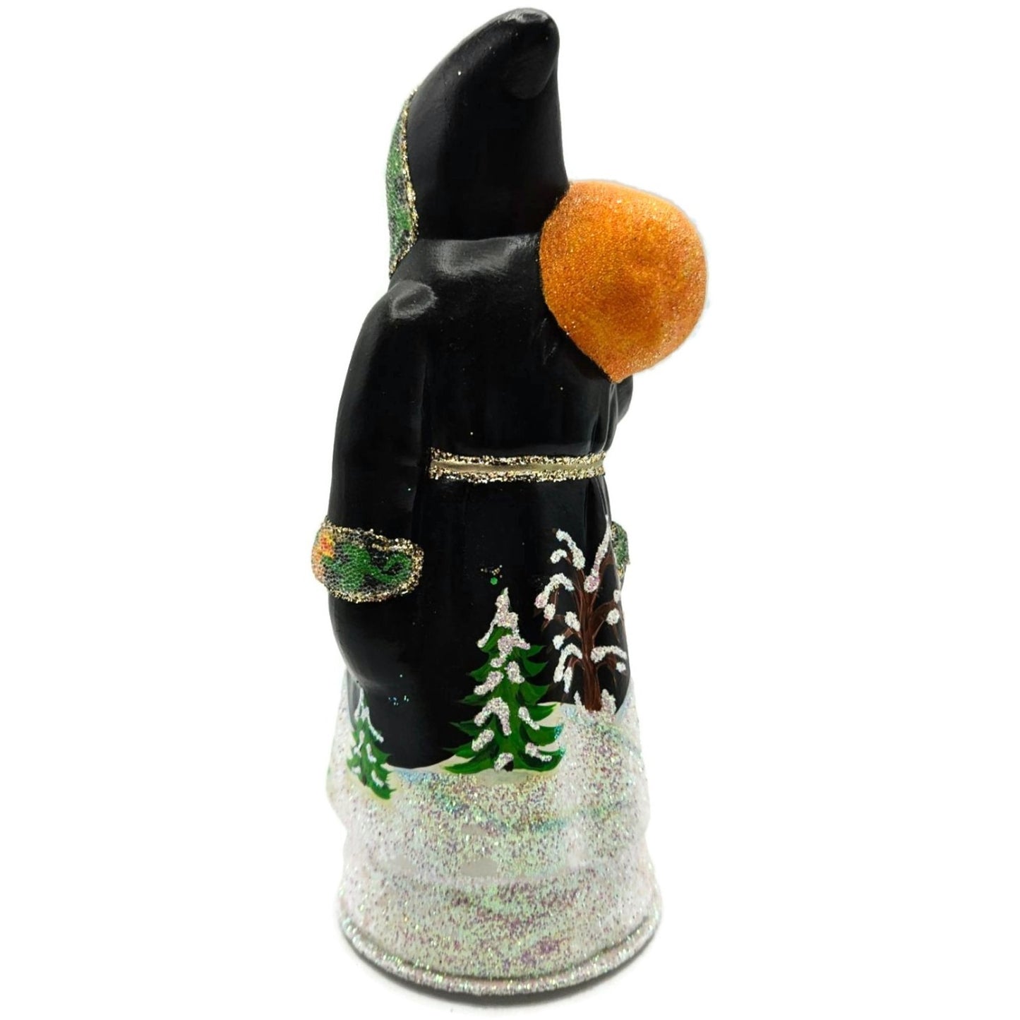 Ino Schaller Russian Fable Orange Black Paper Mache Candy Container Limited CATZ