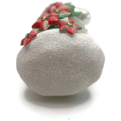 Patricia Breen Se Delecter Poinsettia Santa Claus Snowflakes Christmas Ornament