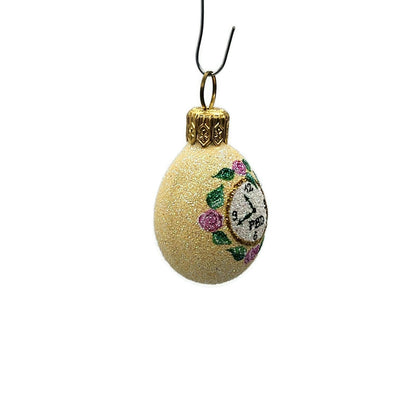 Patricia Breen Miniature Egg Little Clock Flowers Easter Christmas Tree Ornament