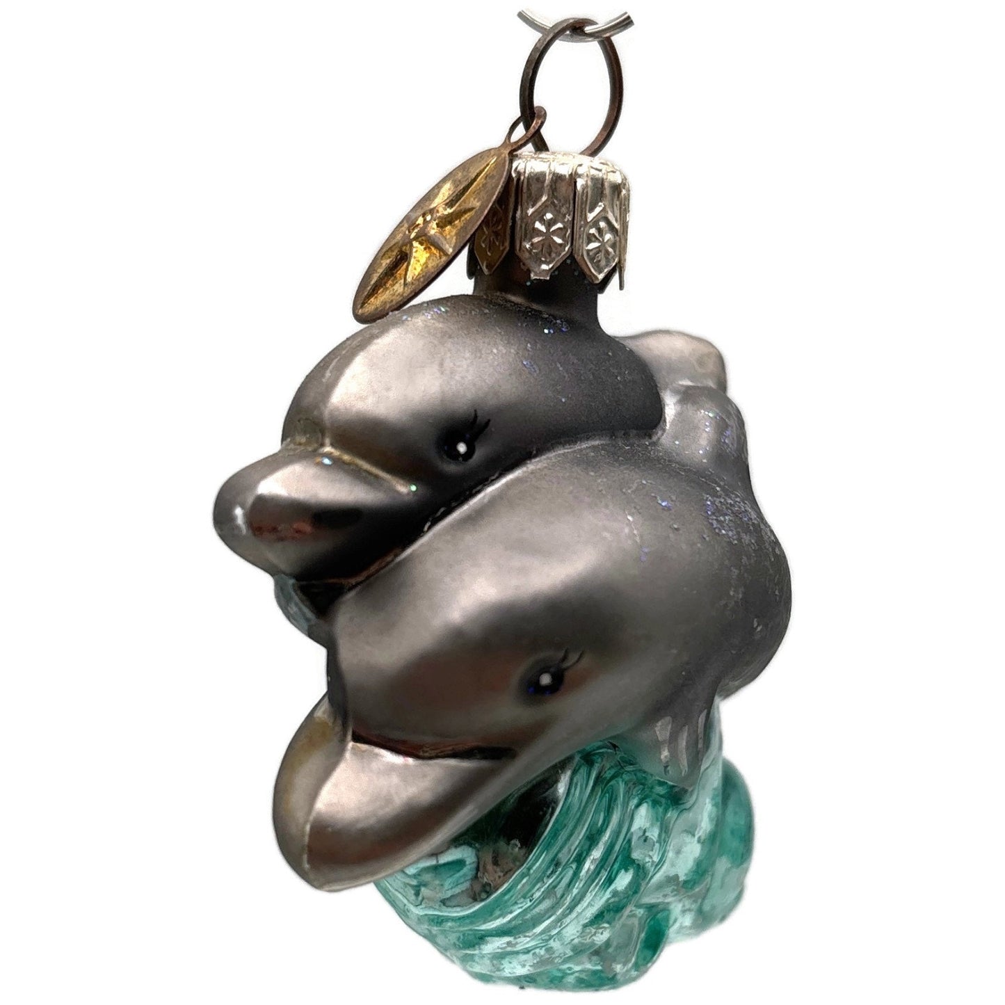 Christopher Radko Dolphin Duo Little Gems Nautical Christmas Ornament 00-510-0