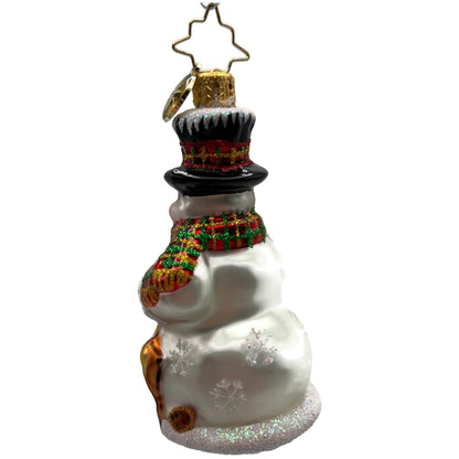 Christopher Radko Feast For Friends Reindeer Snowman Christmas Ornament 1018481