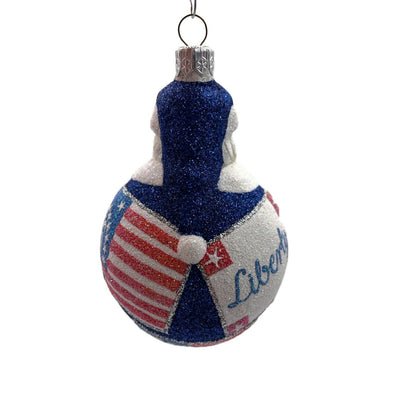 Patricia Breen Santa du Monde Liberty Patriotic Christmas Holiday Tree Ornament