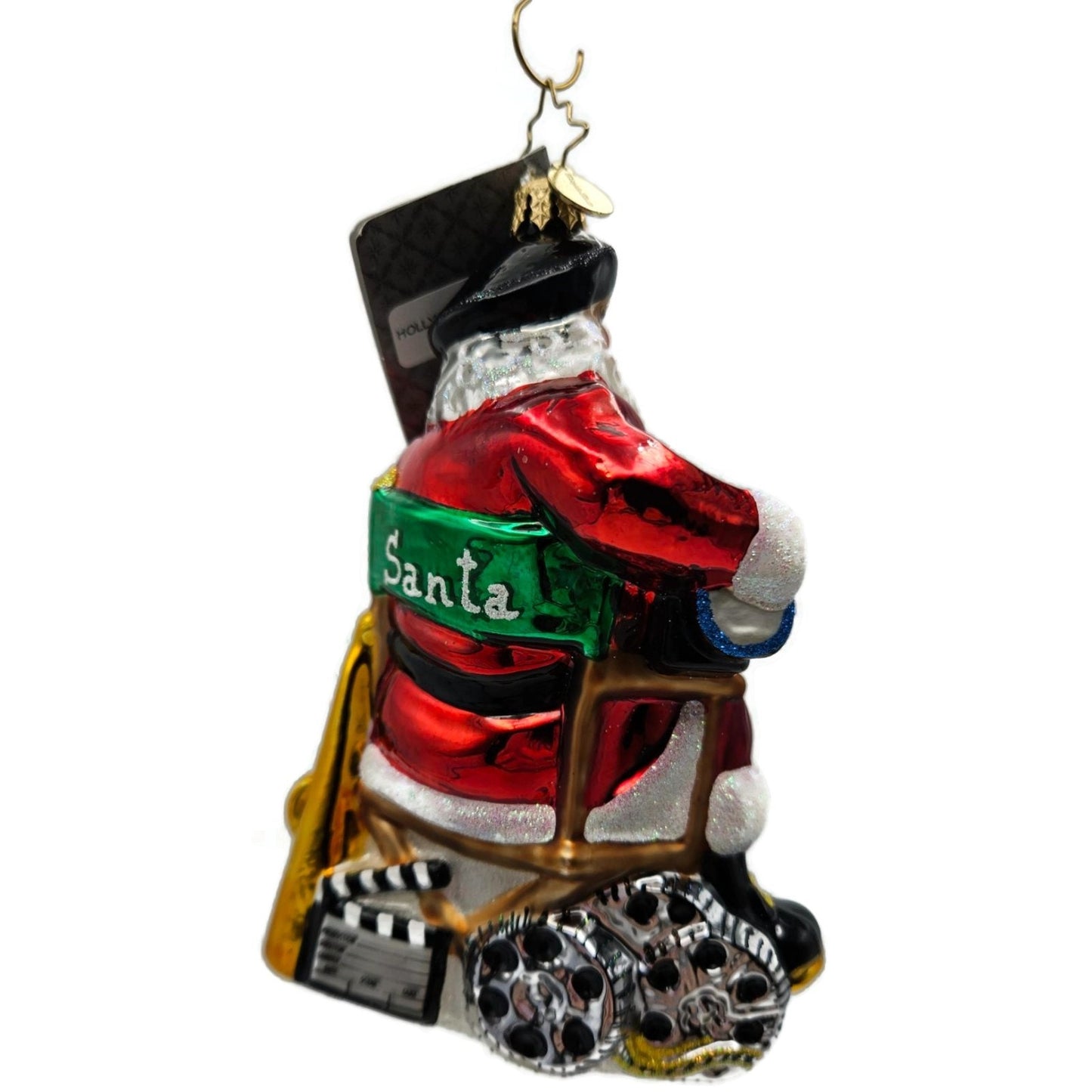 Christopher Radko Hollywood Ho Ho Ho Director Santa Christmas Ornament 1015283