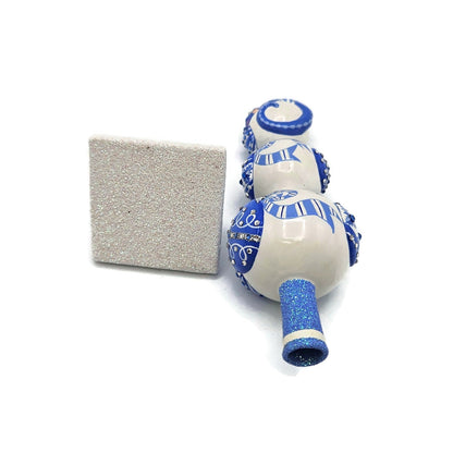 Patricia Breen Miniature Chameleon Finial Ornaments Blue Christmas Deco Ornament