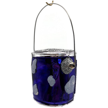 Patricia Breen Colourful Quarts Purple Cow Art Christmas Tree Ornament CATZ