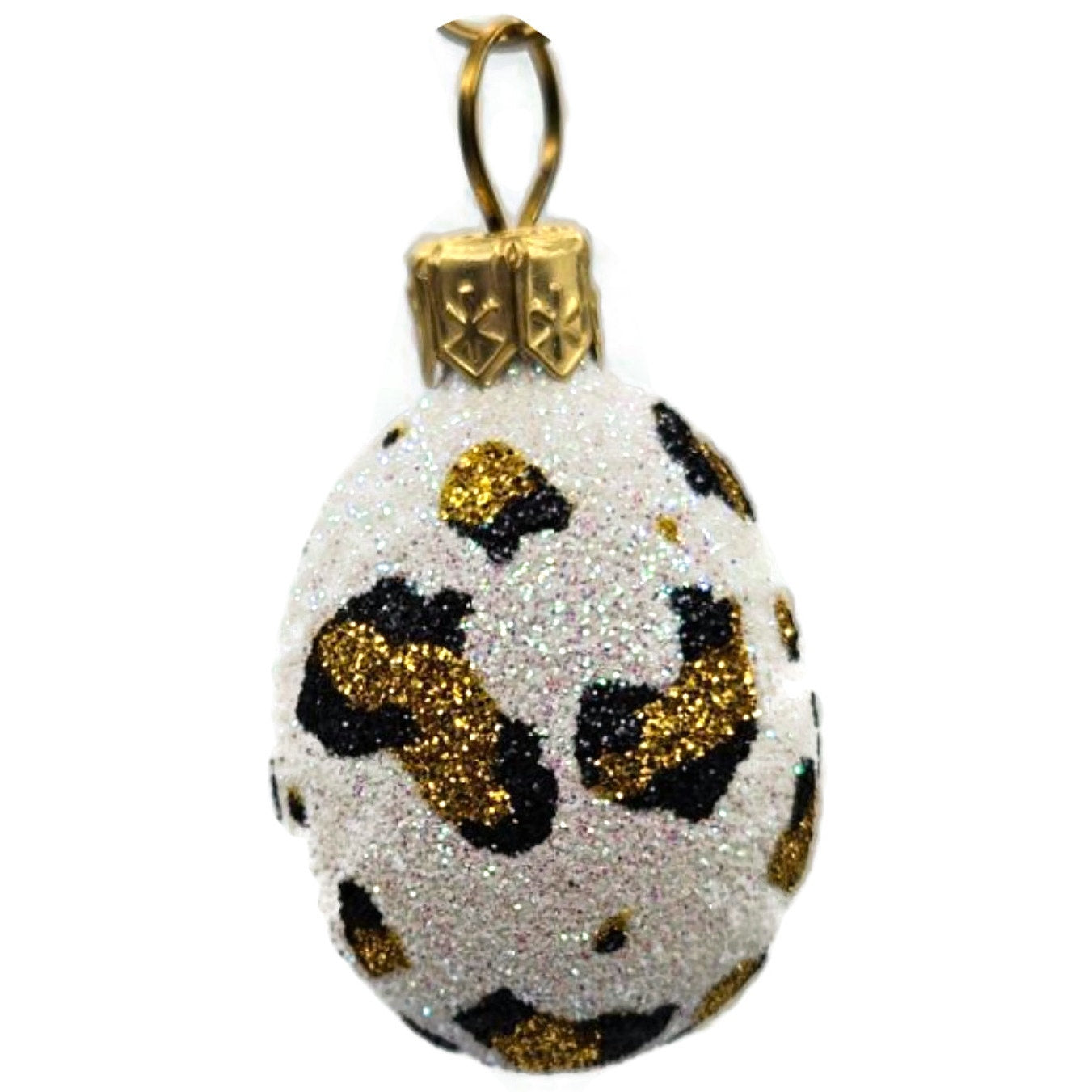 Patricia Breen Miniature Egg Leopard Animal Print Easter Spring Ornament 2834