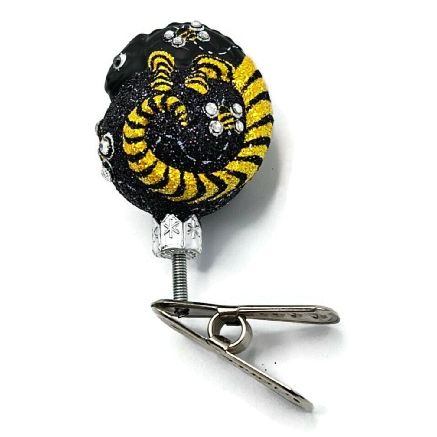 Patricia Breen Ultra Miniature Chameleon Bees Clip On Spring Christmas Ornament