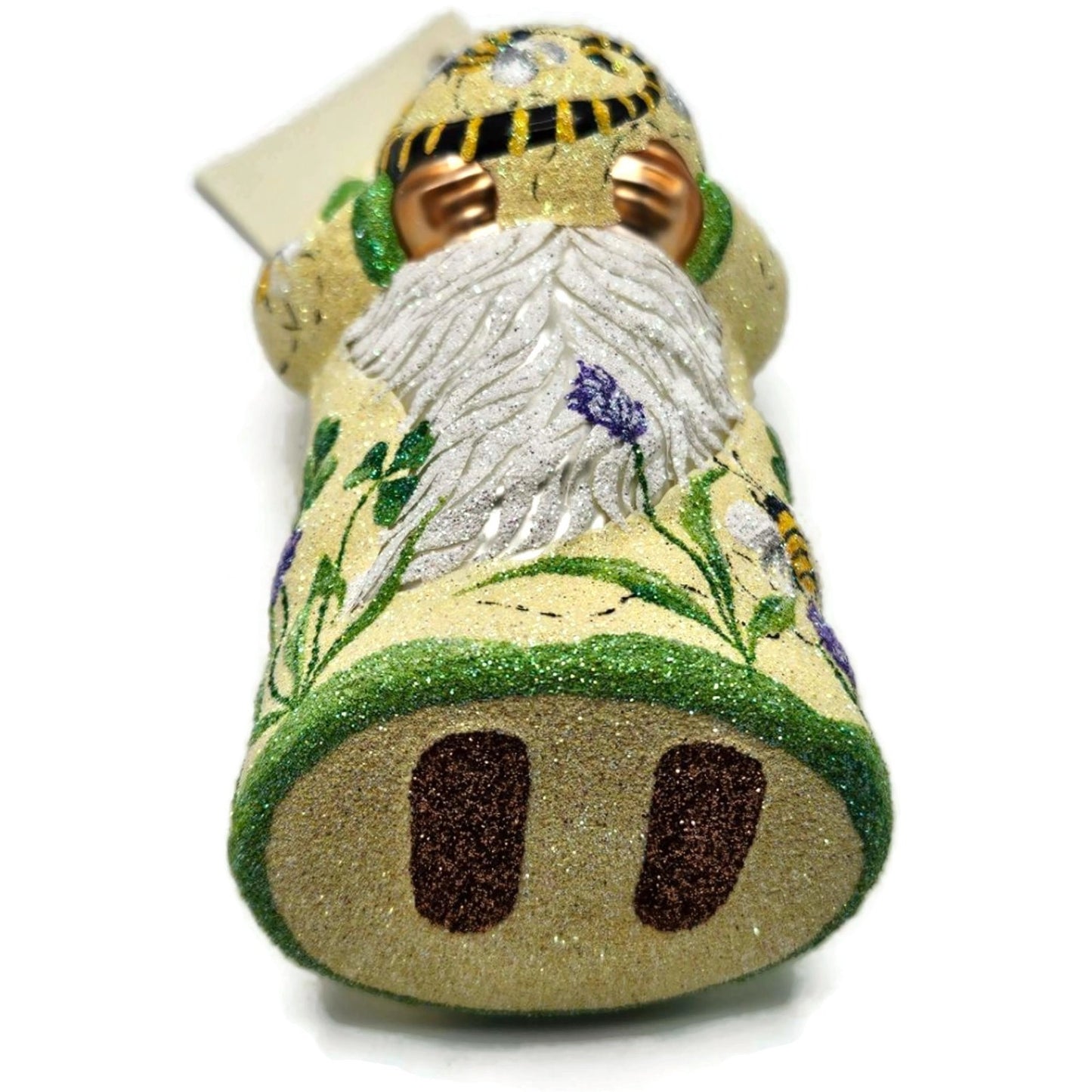 Patricia Breen Santa With Chameleon Colourful Bees Clover Honey Spring Ornament
