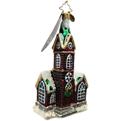 Christopher Radko A Place To Pray Church Christmas Tree Ornament 1016950