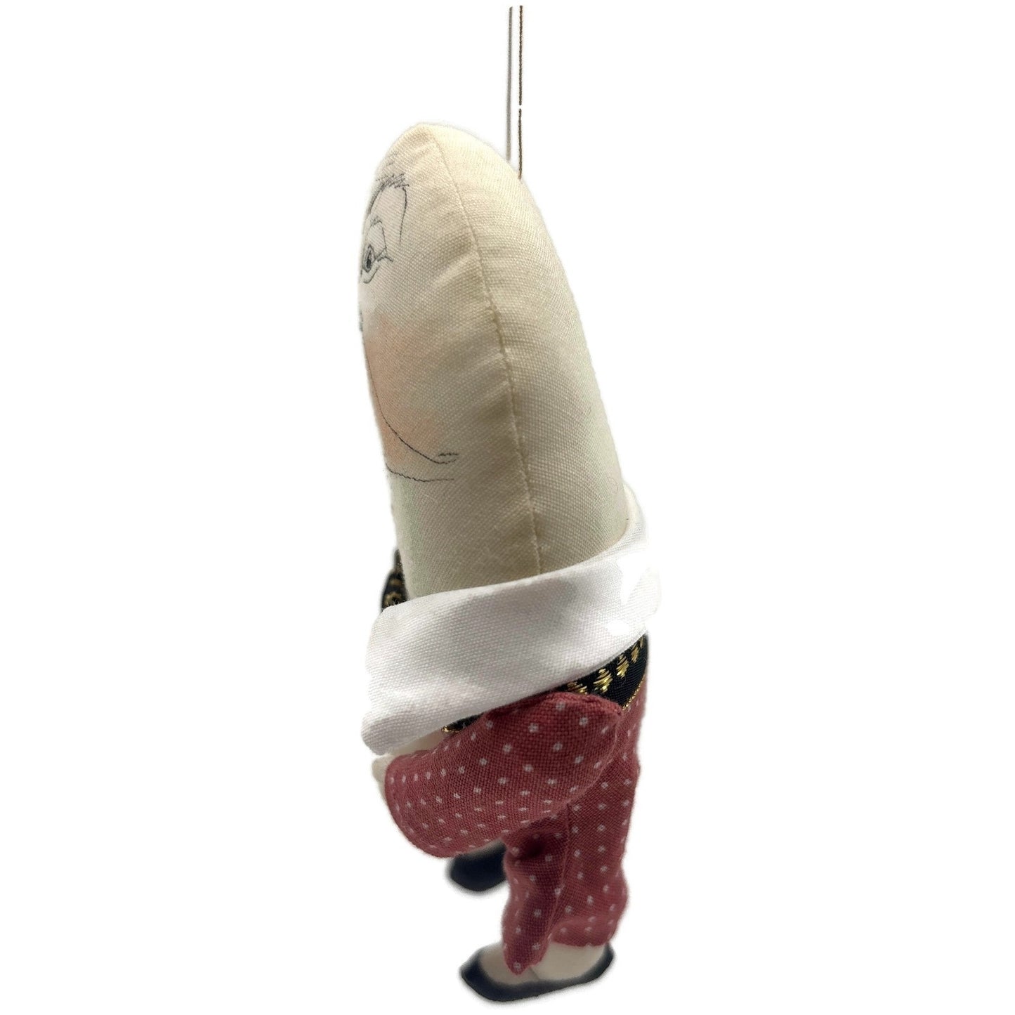 Gladys Boalt Humpty Dumpty Alice In Wonderland Fabric Christmas Ornament Signed