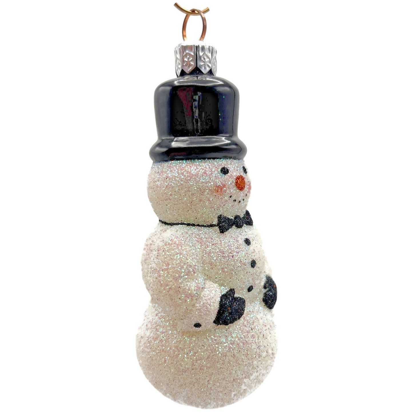 Patricia Breen Classic Snowman Black Hat Bow Tie Mittens Christmas Tree Ornament