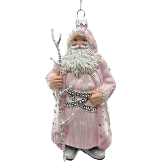 Patricia Breen Merijn Claus Pink Pearl White Christmas Tree Ornament CATZ Rare