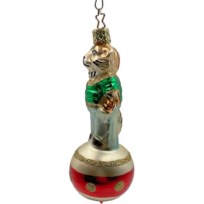 Tony Tiger With Green Shirt Inge Glass Ornament German Christmas Tree Decoration