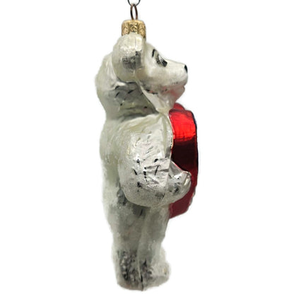Christopher Radko Liberty Bear Patriotic Heart USA Christmas Ornament 98-205-0