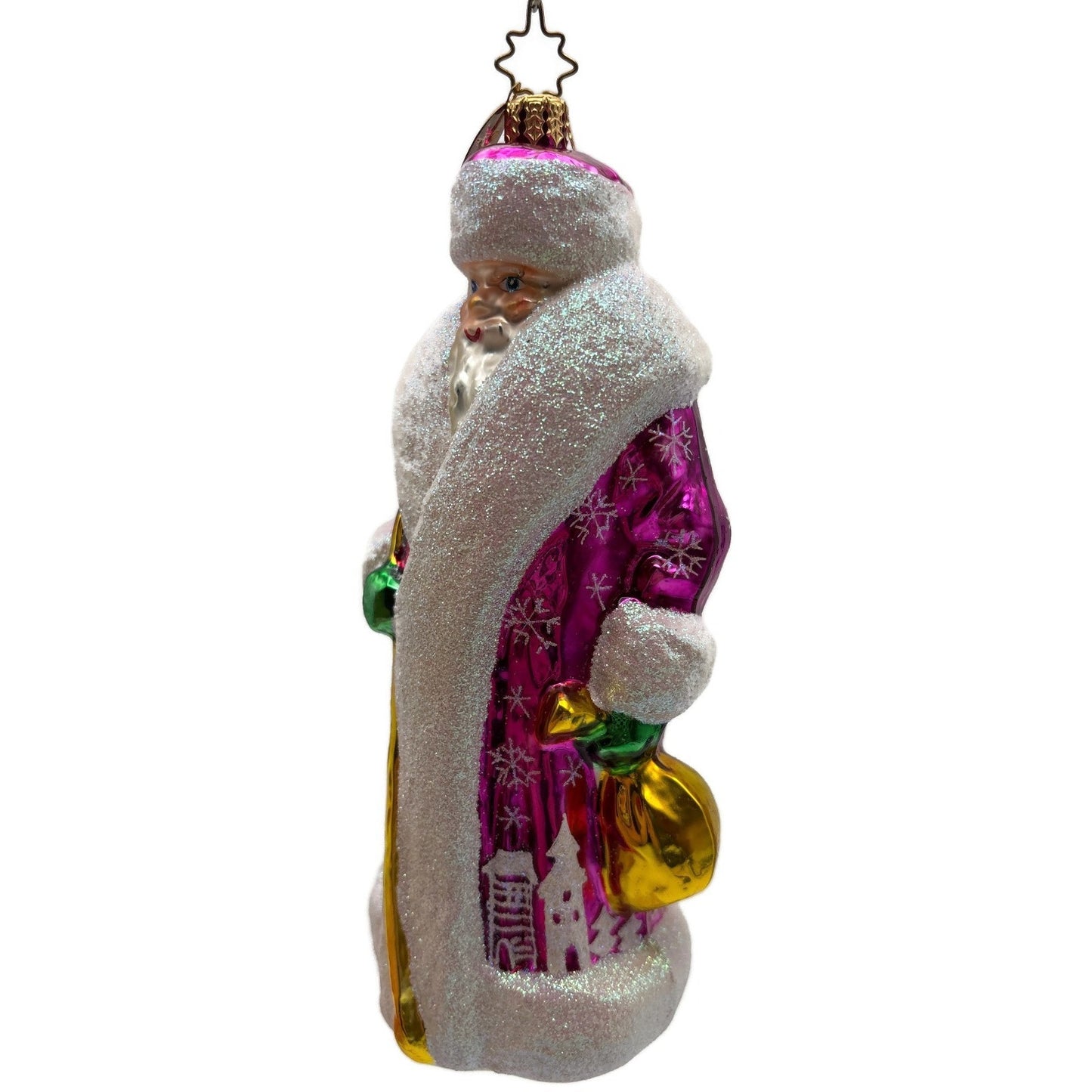 Christopher Radko Siberian Snow Nick Pine Creek Pink Christmas Ornament 3010336