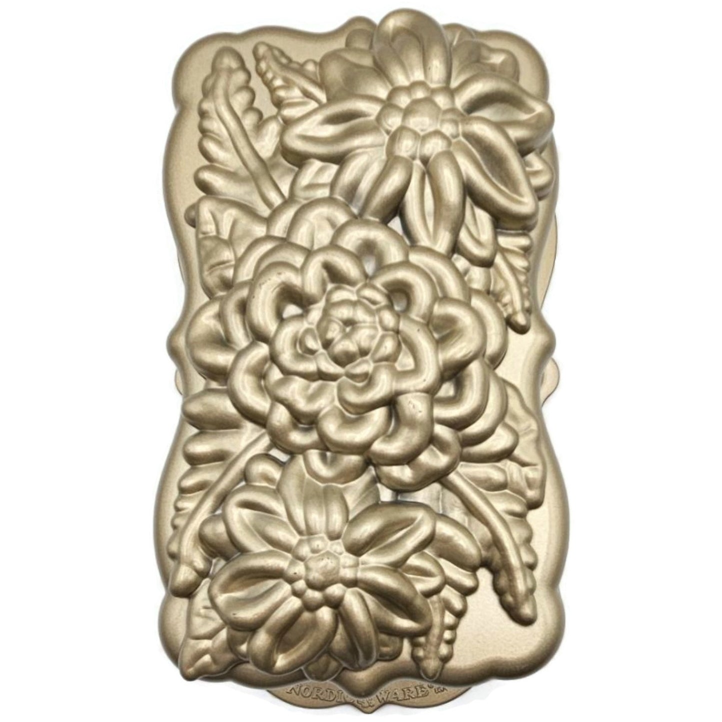 Wildflower Loaf Cake Pan 6 Cup Heavy Cast Gold Williams Sonoma Nordic Ware