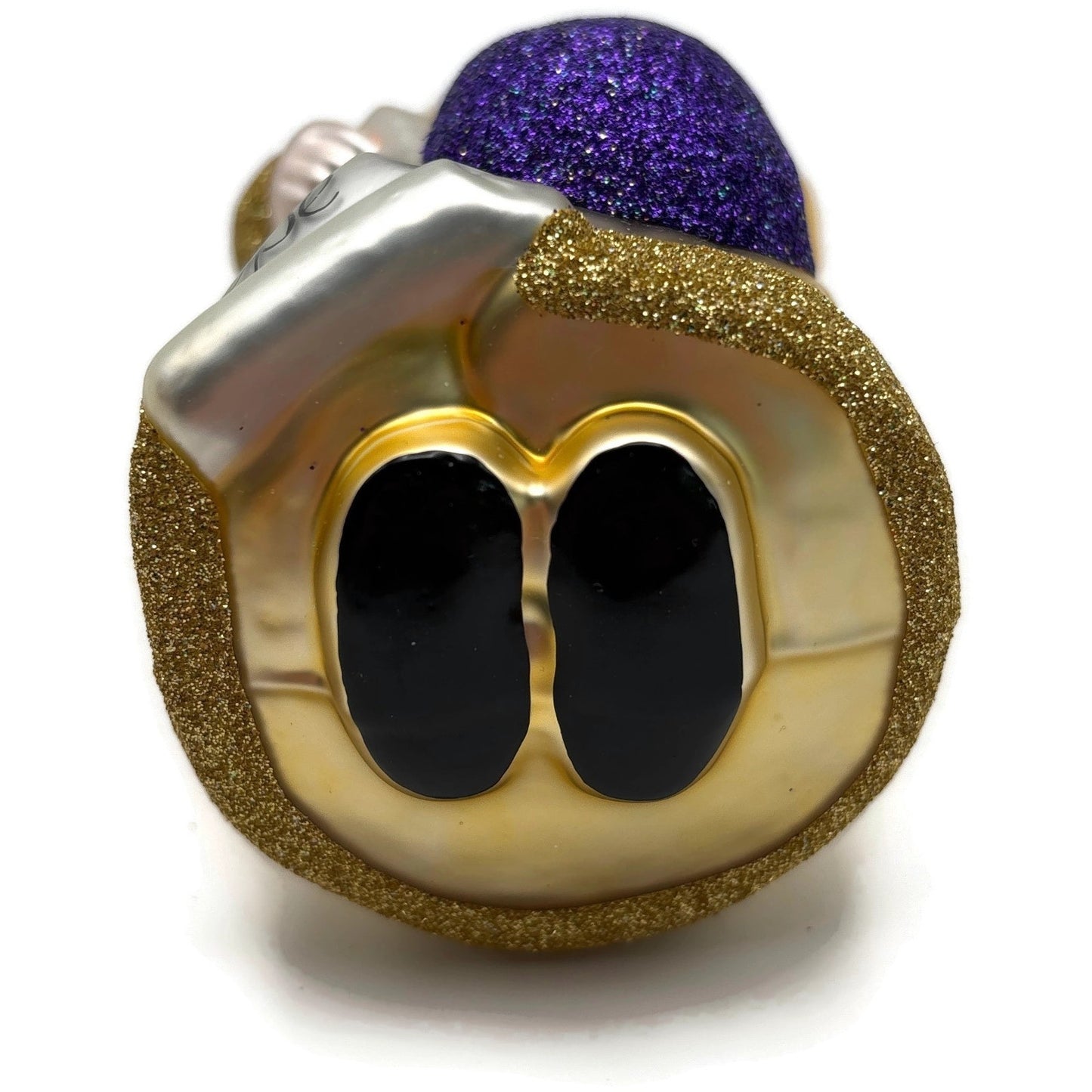 Patricia Breen Gift of the Season Gold Purple Bag Santa Claus Christmas Ornament