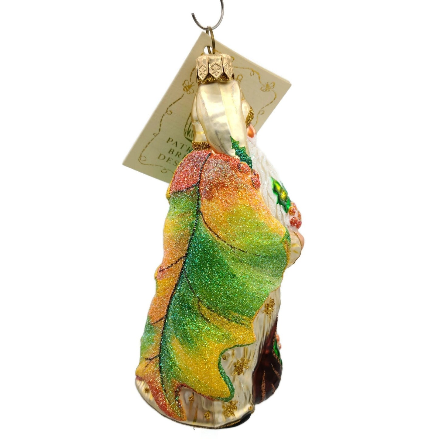 Patricia Breen Glad Tidings Gold Santa Claus Autumn Fall Christmas Tree Ornament