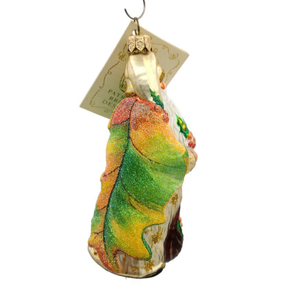 Patricia Breen Glad Tidings Gold Santa Claus Autumn Fall Christmas Tree Ornament