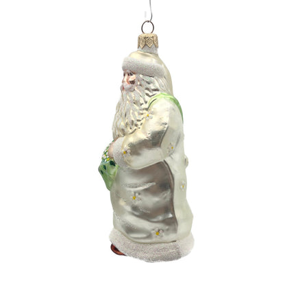 Patricia Breen Santa of the Daisies Pearl Spring Christmas Holiday Tree Ornament