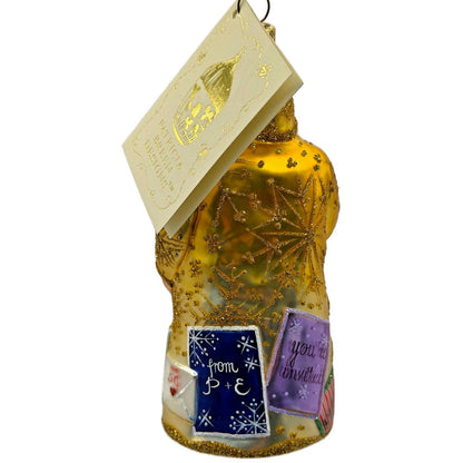 Patricia Breen Dear Santa Reading Letters Snowflakes Christmas Ornament 2412