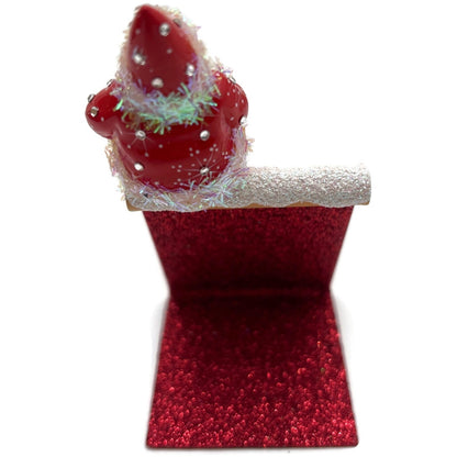 Patricia Breen Christmas Is Here Gingerbread Santa Snowflakes Standing Ornament