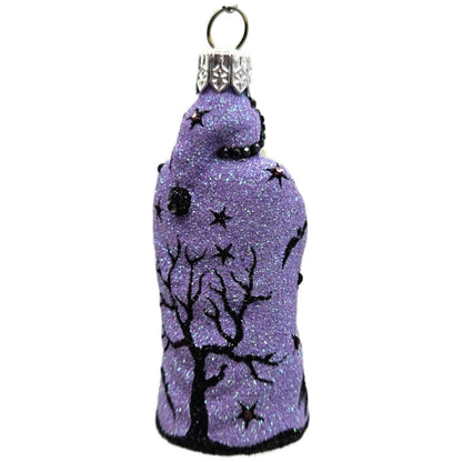 Patricia Breen Mini Redoute Santa Lavender Witch Glass Halloween Ornament 2426