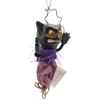 Scott Smith Rucus Studio Black Licorice Cat Orange Ornament 2001 Halloween