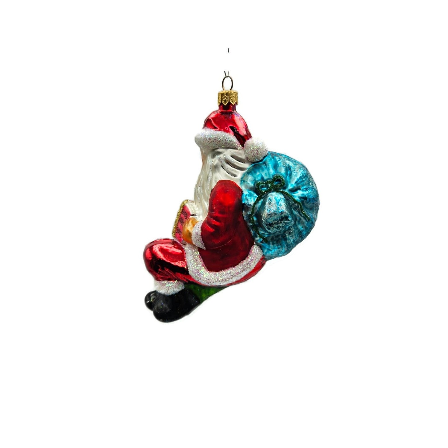 Christopher Radko All Ready To Go Santa Claus Christmas Tree Ornament 97-238-0