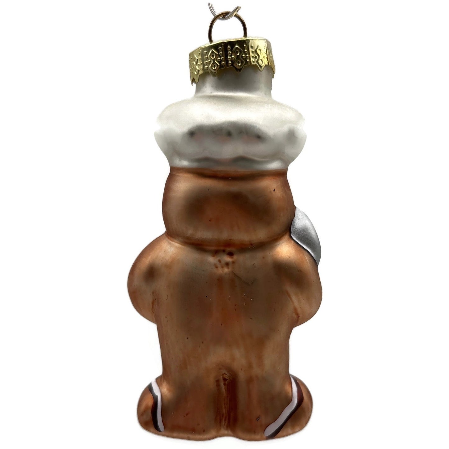 Gingerbread Baker Cookie Glitter Glass Sweets Glass Christmas Tree Ornament