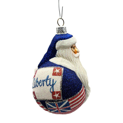 Patricia Breen Santa du Monde Liberty Santa Claus Patriotic Tree Ornament