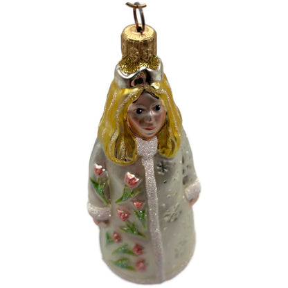 Patricia Breen Vivaldis Girl Pearl Four Seasons Floral Christmas Tree Ornament