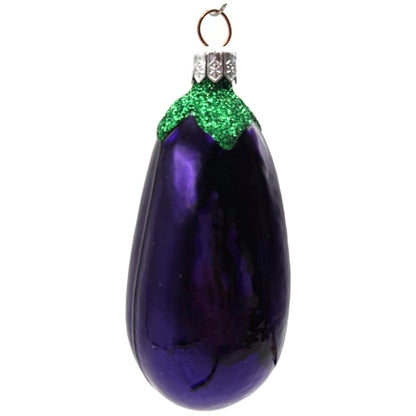 Patricia Breen Walk In Marche Ouvert Un Aubergine Eggplant Christmas Ornament