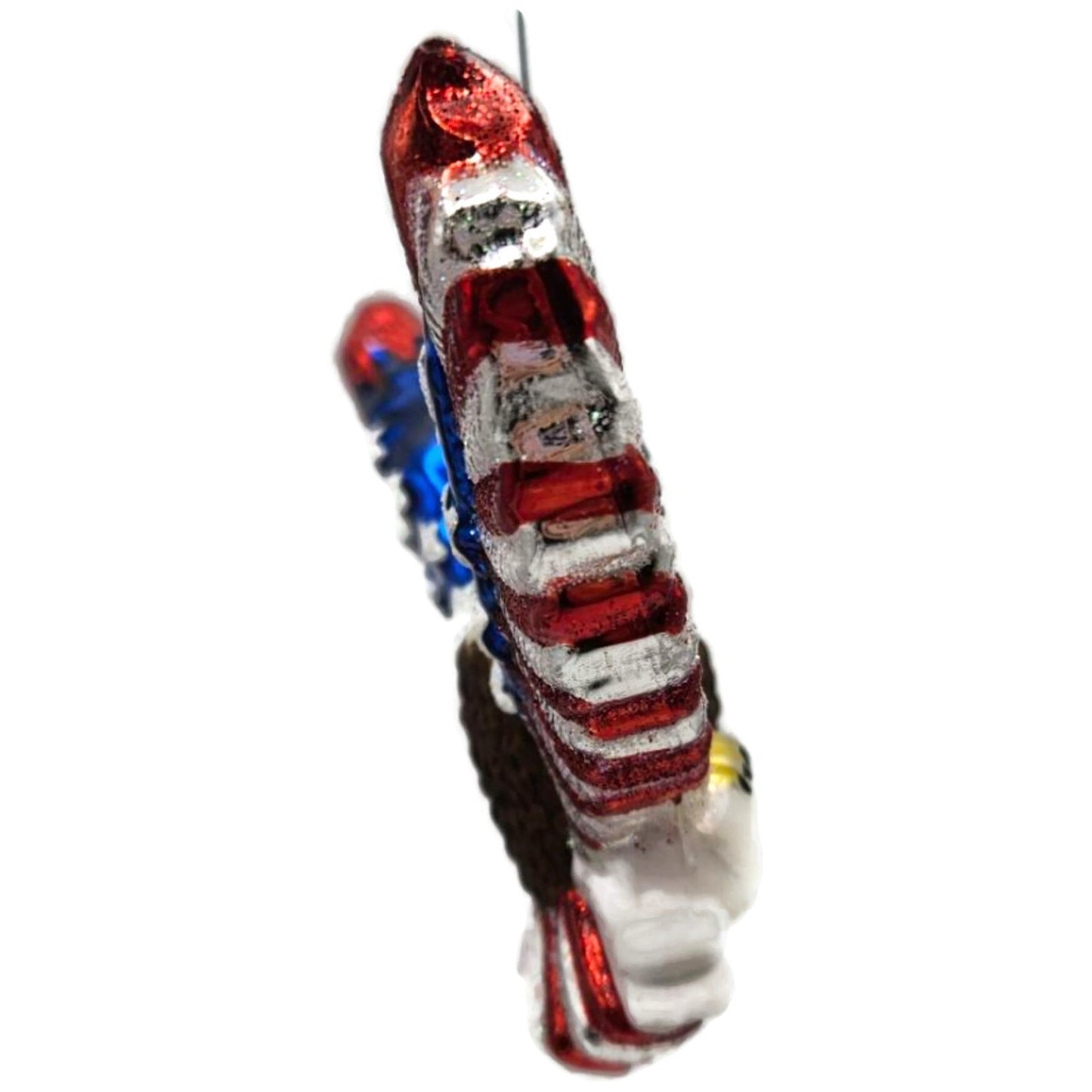 Patriotic Eagle God Bless America Christmas Tree Ornament Kurt Adler Noble Gems