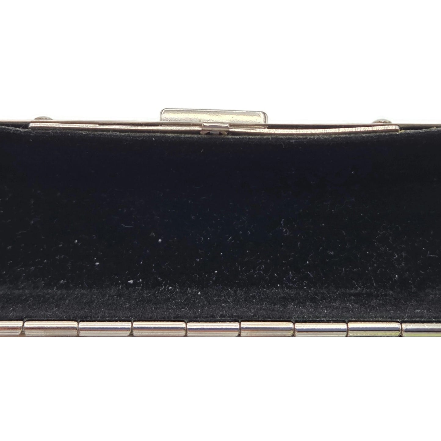 Judith Leiber Lipstick Case Pink Swarovski Crystals Silver Tone with Dust Bag